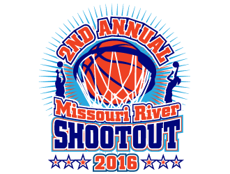 2nd Annual Missouri River Shootout 2016 logo design by scriotx