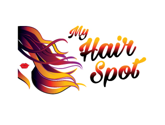 My Hair Spot Logo Design