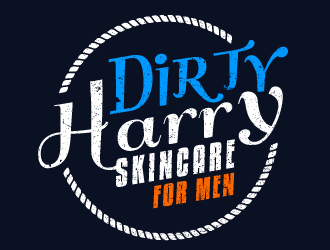 Dirty Harry (main title) Skincare for Men (tag line) Logo Design