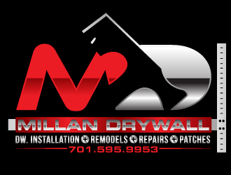 Millan Drywall logo design by bezalel