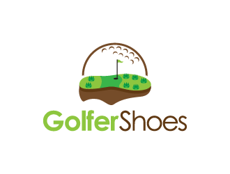 Golfer Shoes logo design by gipanuhotko
