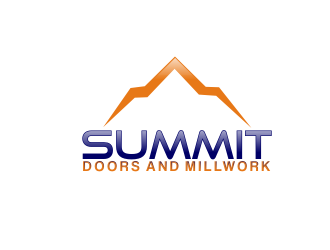 summit doors and millwork logo design by rdbentar
