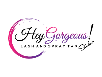 Hey Gorgeous! Lash and Spray Tan Studio logo design by Norsh