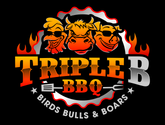 Triple B BBQ logo design by ingepro