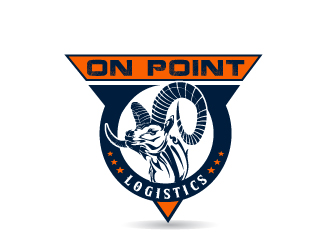 On Point Logistics,Inc. logo design by Phantomonic
