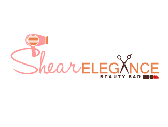 SHEAR ELEGANCE Beauty Bar logo design by shravya