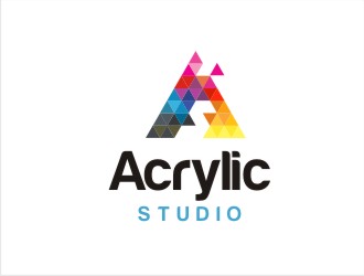 Acrylic Studio logo design by GURUARTS