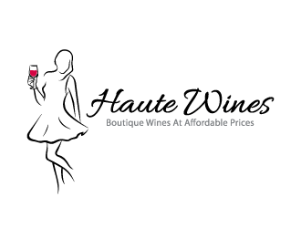 Haute Wines logo design by bluespix