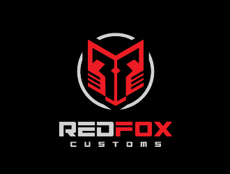 Red Fox Customs logo design by AthenaDesigns