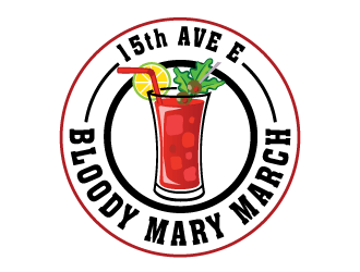 15th Avenue Bloody Mary March logo design by menangan