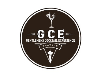 G.C.E.  (Or Gentlemen's Cocktail Experience) logo design by Phantomonic