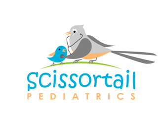 Scissortail Pediatrics logo design by haze