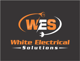 White Electrical Solutions logo design by Girly