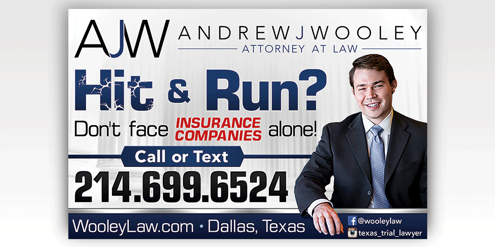 Wooley Law Hit & Run Accident logo design by lestatic22