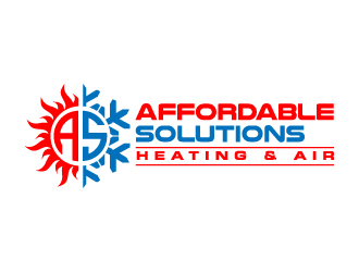 Affordable Solutions Heating & Air logo design by jaize