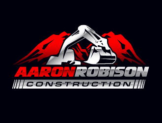 AARON ROBISON Construction logo design by PRN123