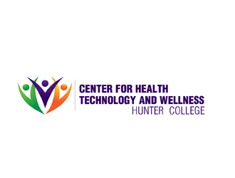 Center for Health Technology and Wellness at Hunter College logo design by peacock