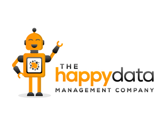 The Happy Data Management Company logo design by creativecorner
