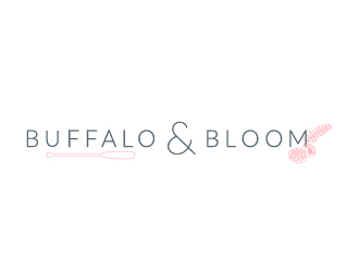 Buffalo & Bloom (top) A [real life] lifestyle blog (bottom) logo design by sippingsoda