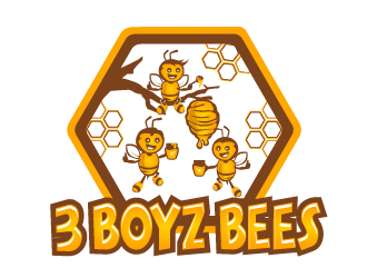 3 BOYZ BEES logo design by firstmove