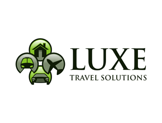 Luxe Travel Solutions logo design by gitzart