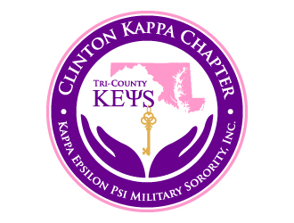 Clinton Kappa Chapter,  Kappa Epsilon Psi Military Sorority, Inc.    (Tri-County KEYS) logo design by jaize