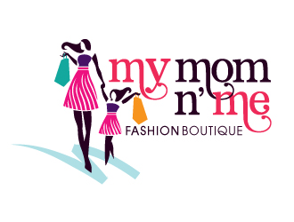 My Mom n' Me fashion boutique logo design by gogo