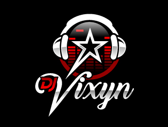 DJ Vixyn logo design by jaize