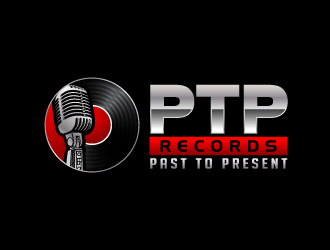 PTP RECORDS - (Past to Present Records) logo design by jaize