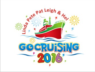 Linda Pete Pat Leigh and Hel Go Cruising 2016 logo design by GURUARTS