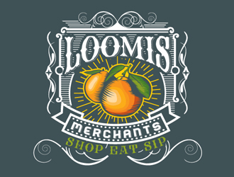 Loomis merchants logo design by gogo