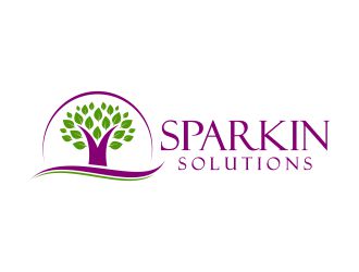 Sparkin solutions logo design by arenug
