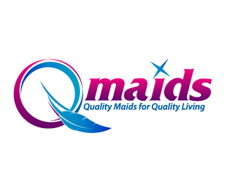 Qmaids "Quality Maids for Quality Living" logo design by karjen