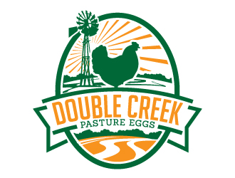 Double Creek Eggs logo design by jaize