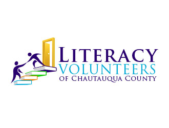 Literacy Volunteers of Chautauqua County logo design by Sorjen