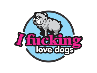 I fucking love dogs logo design by YONK