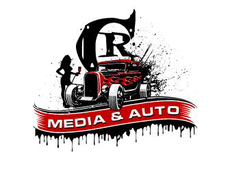 CR Media & Auto logo design by schiena