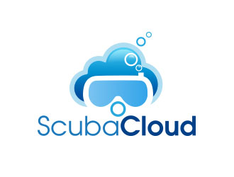 Scuba Cloud logo design by Sorjen