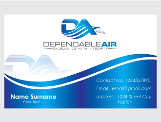 Dependable Air logo design by bezalel