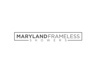 Maryland Frameless Showers logo design by agil