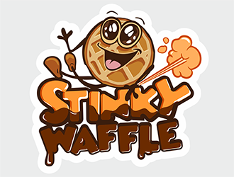 Stinky Waffle logo design by krot278
