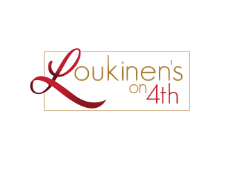 Loukinen's on 4th logo design by dondeekenz