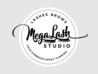 MegaLash Studio Logo Design