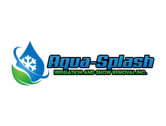 Aqua Splash Irrigation And Snow Removal Inc Logo Design