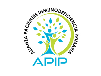 Alianza Pacientes Inmunodeficiencia Primaria logo design by peacock