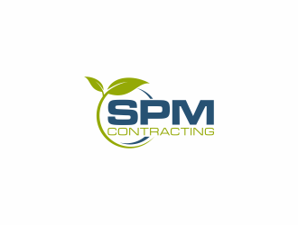 SPM Contracting logo design by elleen