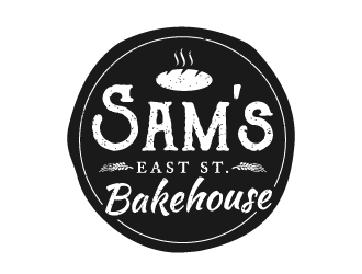 Sam's East st bakehouse logo design by akilis13