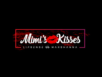 Mimi's Kisses LipSense by Marshanna logo design by harrysvellas