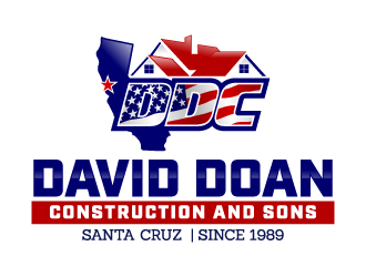 David Doan Construction And Sons logo design by jaize