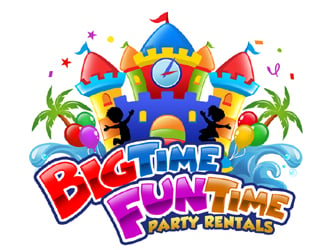 Big Time Fun Time Party Rentals logo design by ingepro